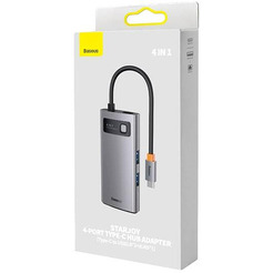Док-станция Baseus StarJoy 4-Port Type-C Hub Adapter WKWG070113