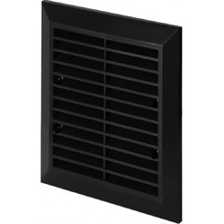 Решетка с сеткой от насекомых Awenta Classic T48aCZ 14x17 (черный)