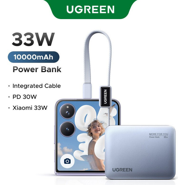 Внешний аккумулятор Ugreen PB584 75173B 10000mAh (серый)