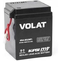 Мотоаккумулятор 4Ah (MF) L+ VOLAT 6N4-BS