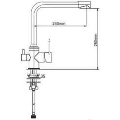 Смеситель Ledeme H55 L4055B-3 (черный матовый)