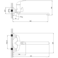 Смеситель Diadonna D22-150