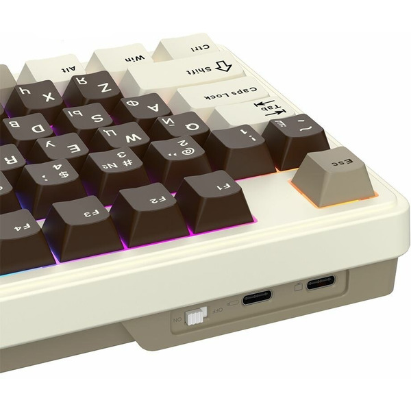 Клавиатура Royal Kludge RK N99 Mokko Grey (Cream switch)