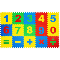 Коврик-пазл напольный ЮНЛАНДИЯ Учим цифры 664659