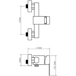 Смеситель для душа ECONOCE EC0215BL