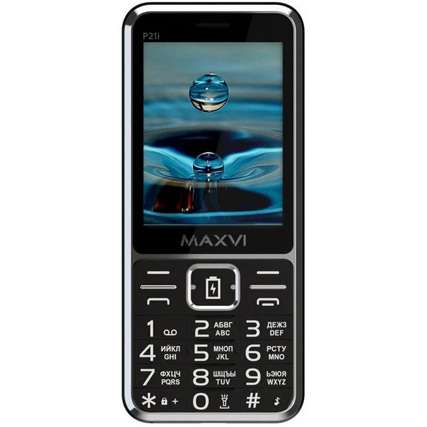 Кнопочный телефон Maxvi P21i (черный)