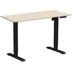 Стол подъемный WellDesk WDE Basic 130x67.5х1.8 (черный/сосна аланд полярная)