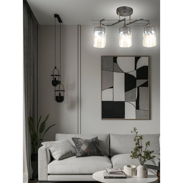 Люстра Aitin-Pro НПБ 02-3x60-101 6284/3 (черный/золото)