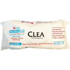 Влажные салфетки для очистки поверхностей CLEA FANTASY 70 шт (размер 2XL)