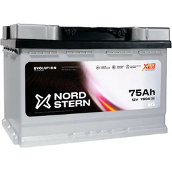 Автомобильный аккумулятор NORD STERN NS751S Evolution L+ (75 Ah)