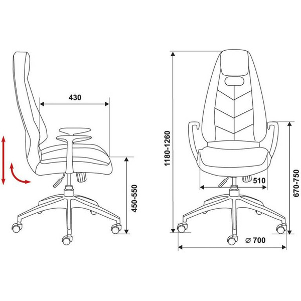 Кресло Бюрократ Zen (коричневый)