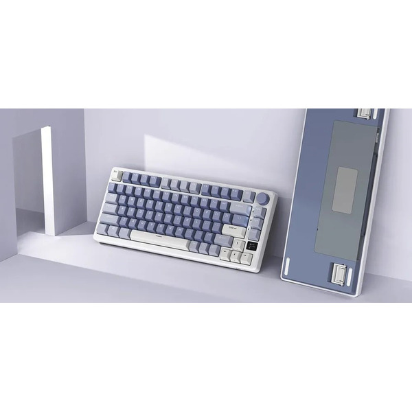 Клавиатура Royal Kludge RK-M75 (белый/синий, RK Silver)