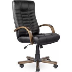 Кресло офисное UTFC Атлант В хром МБ К01 (черный)