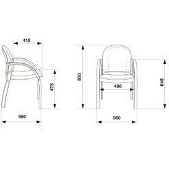 Стул Бюрократ ДЖУНО (Черный)