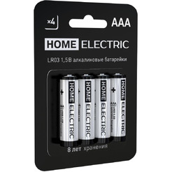 Батарейка HOME ELECTRIC АAA (LR03) 4 шт