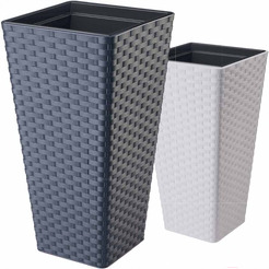 Кашпо Formplastic Rattana Slim FP-3900-014 (антрацитовый)