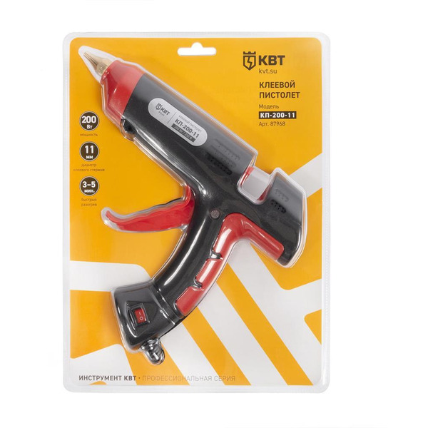 Пистолет клеевой КВТ ПРОФИ КП-200-11 87968