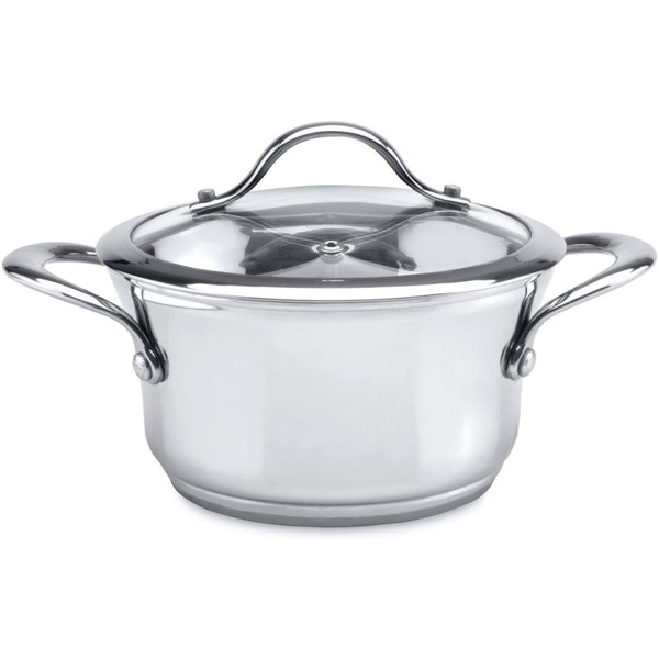 1102597 Tulip кастрюля стекл. крышка 18см  1,8л