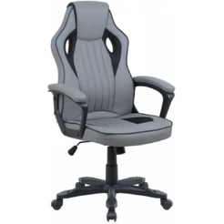 Кресло офисное SITUP Luna chrome (экокожа Grey / сетка Black)
