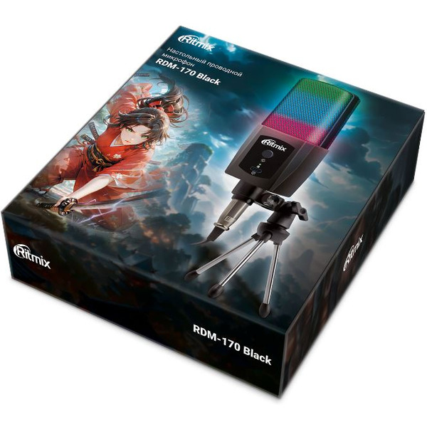 Микрофон Ritmix RDM-170 (черный)
