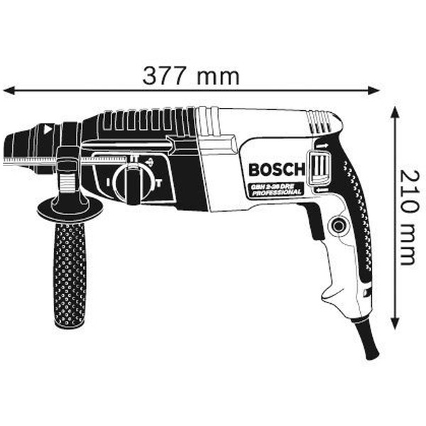 Перфоратор BOSCH GBH 2-26 DRE Professional + отвертка Wiha (0615990K00)