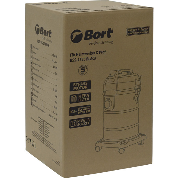 Пылесос Bort BSS-1525 Black (93412604)