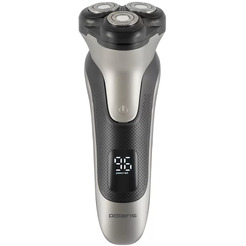 Бритва электрическая POLARIS PMR 0420R flex&float 4D PRO (черный/серебряный)