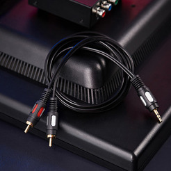 Кабель REXANT 3.5 мм - 2RCA 1.5м 17-4232