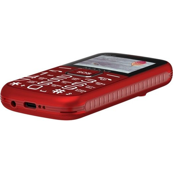 Кнопочный телефон Maxvi B5ds up (красный)