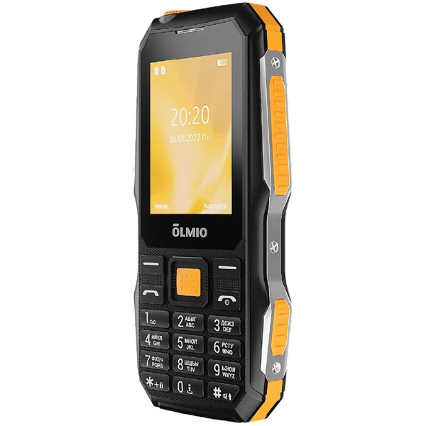 Мобильный телефон Olmio X03 (черный-оранжевый)