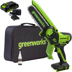 Аккумуляторная пила Greenworks GD24CSMNXK2 2008707UA