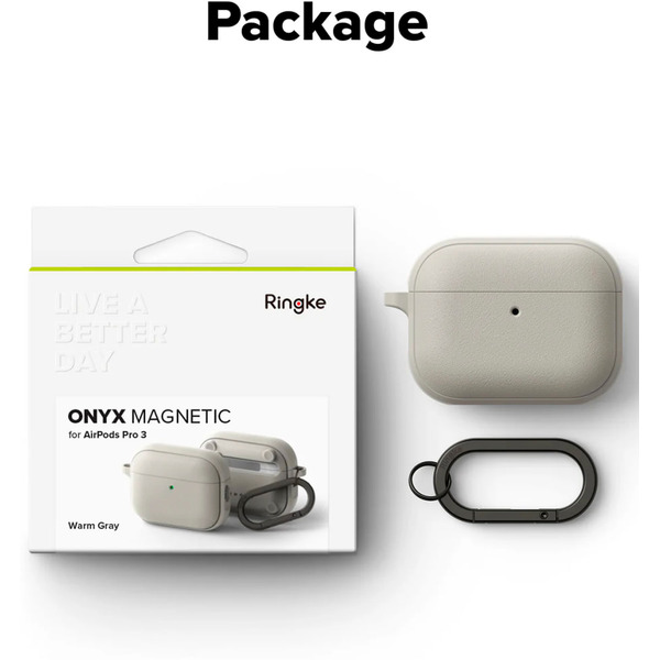 Чехол Ringke Onyx Magnetic для AirPods Pro 3 WARM GRAY