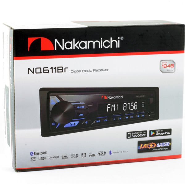 CD/MP3-магнитола Nakamichi NQ611BR