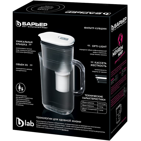 Кувшин БАРЬЕР Токио Опти-Лайт (белый)