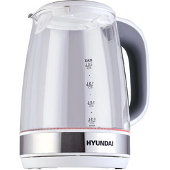 Электрический чайник Hyundai HYK-G8880 (серый/серебристый)