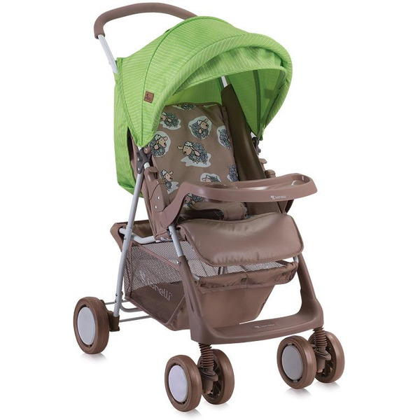 Коляска прогулочная «книга» Lorelli Terra 2017 Beige&Green Lambs (10020961732A)