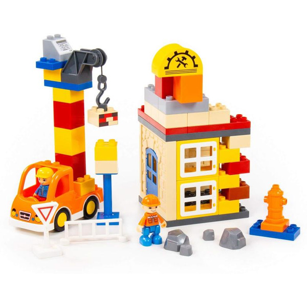 Конструктор Полесье "Макси" - "Строительная фирма" (66 элементов) 77615