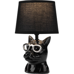Светильник декоративный настольный REXANT 603-1016 МОБИ "Бульдог" Е14, 40Вт, черный