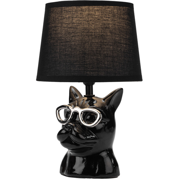 Светильник декоративный настольный REXANT 603-1016 МОБИ "Бульдог" Е14, 40Вт, черный