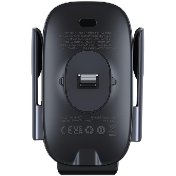 Держатель для смартфона Baseus Milky Way Pro Series Wireless Charging Electric Car Mount Phone Holder 15W C40357000111-00