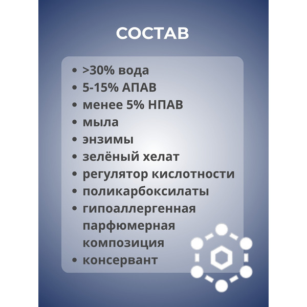 Гель для стирки Reva Care с энзимами от пятен (2л)