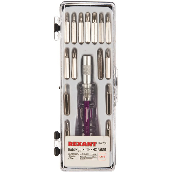 Набор отверток Rexant 12-4704 (16 предметов)