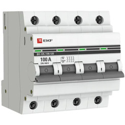 Выключатель нагрузки EKF PROxima 4P 100А ВН-125