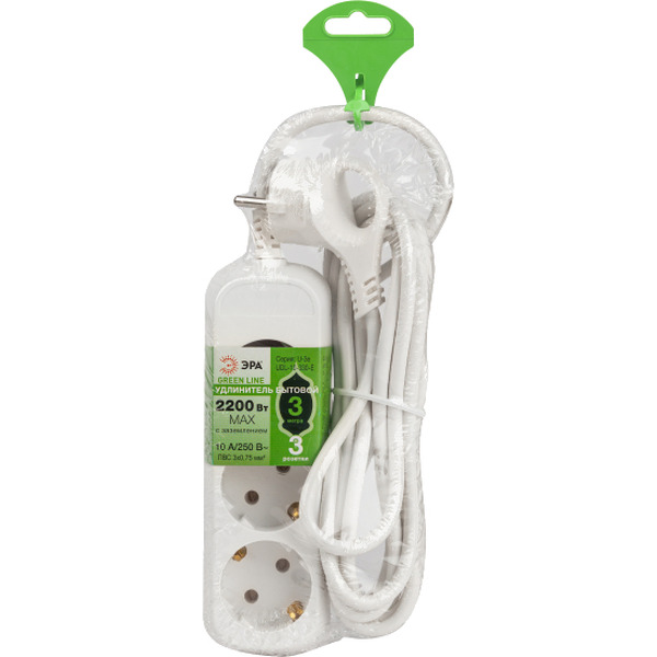 Удлинитель Эра Greenline UDL-10-330-E