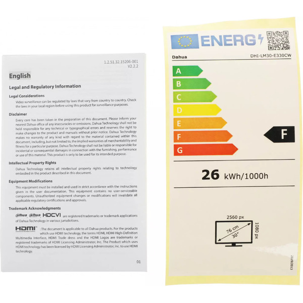 Игровой монитор Dahua DHI-LM30-E330CW