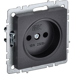 Розетка IEK Brite РС10-1-0-БрЧ