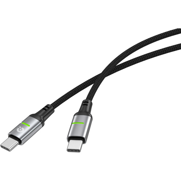 Кабель ATOMIC SparkX USB Type-C - USB Type-C PD 60W 30.416 (1.2 м, черный)