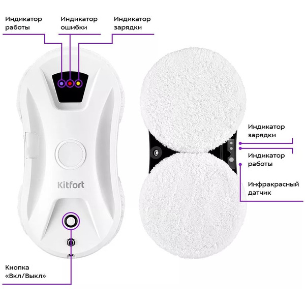 Робот для мойки окон Kitfort КТ-5181