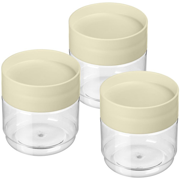 Комплект емкостей для сыпучих продуктов IDILAND Asti 221102925/01 (светло-бежевый)