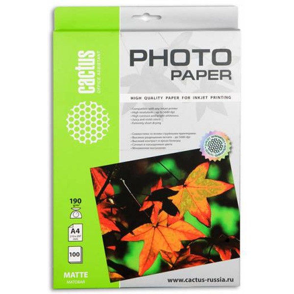 Фотобумага Cactus CS-MA4190100